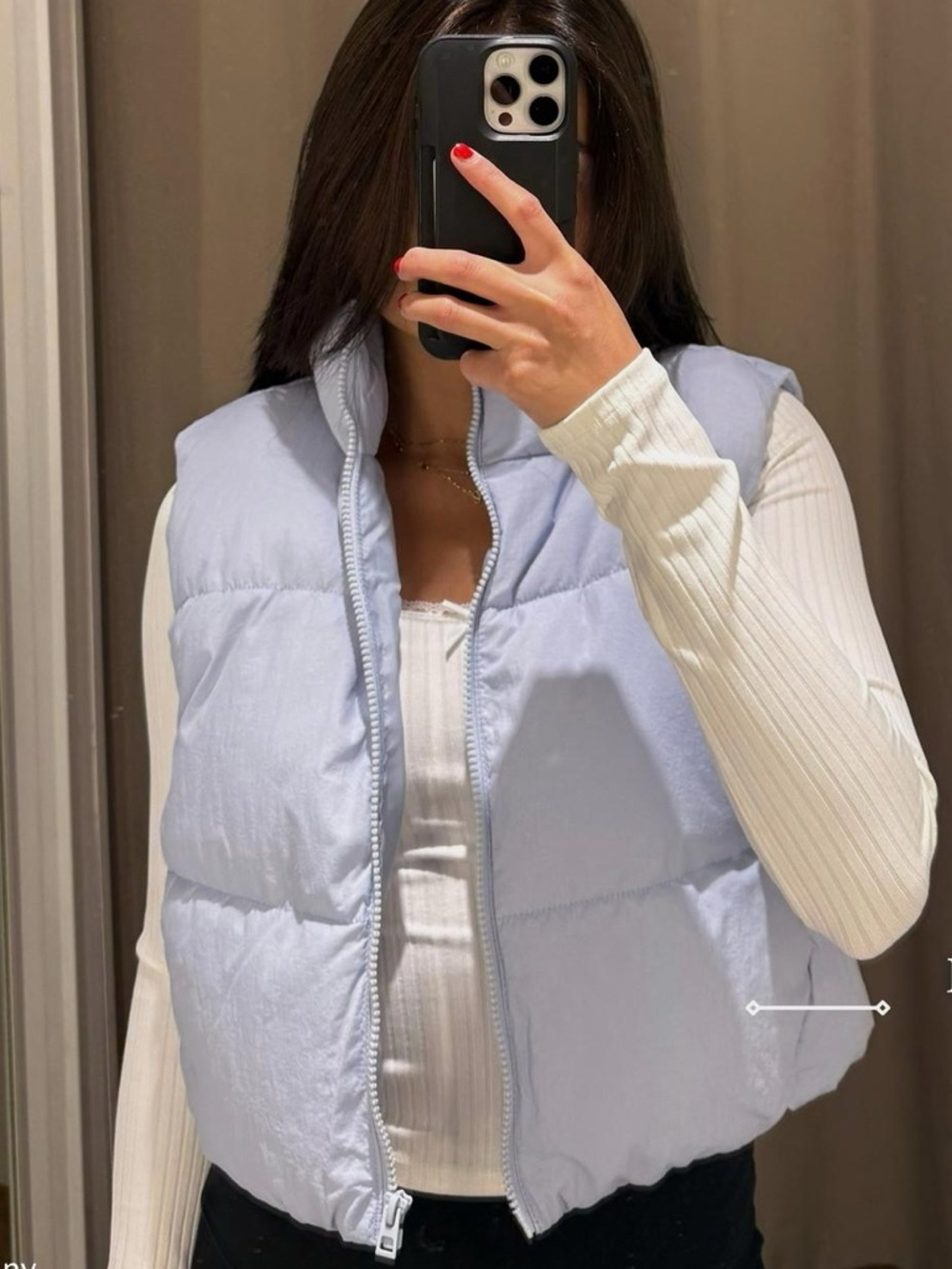 H&M Crop Puffer Vest